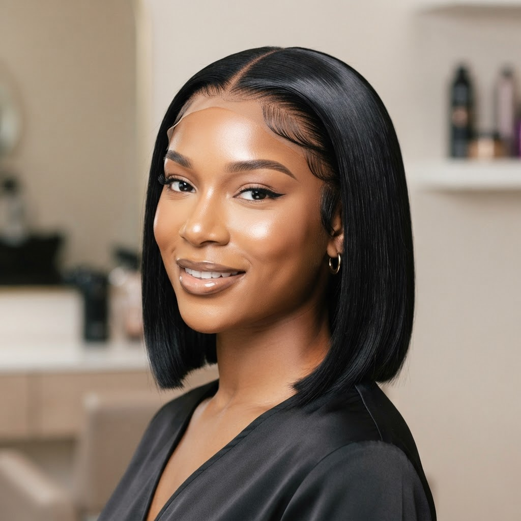 Olivia 10" 4by4 Bob 11A Human Hair